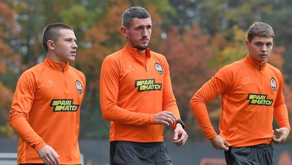 Корниенко, Кривцов и Бондарь / фото Шахтер