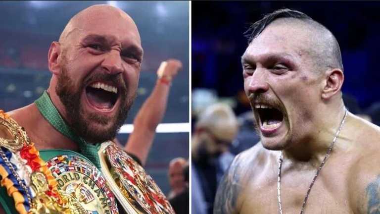 Ф'юрі та Усик / фото з відкритих джерел Ф'юрі та Усик / фото з відкритих джерел