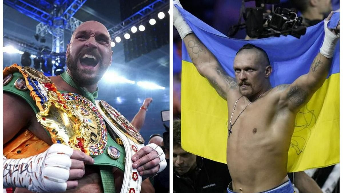 Усик – Фьюри / Коллаж Les Poings