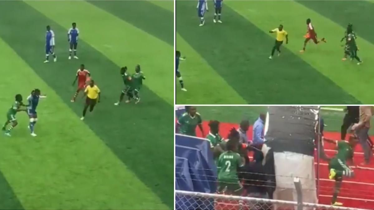 Момент бійки / скріншот з відео