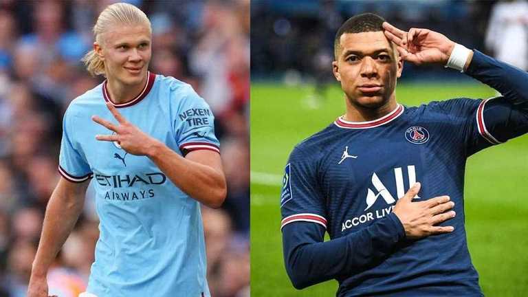 Холанд і Мбаппе / Колаж із соцмереж Холанд і Мбаппе / Колаж із соцмереж