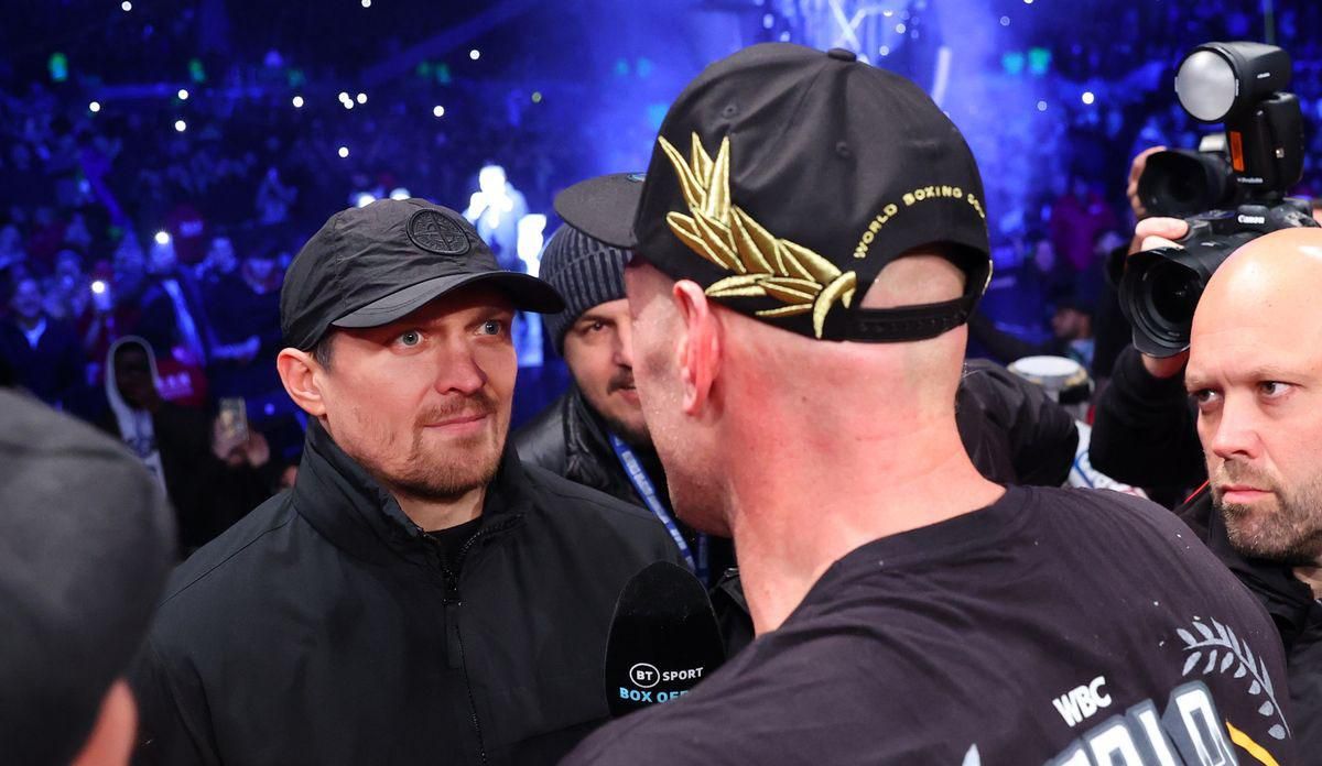 Усик против Фьюри / фото из соцсетей