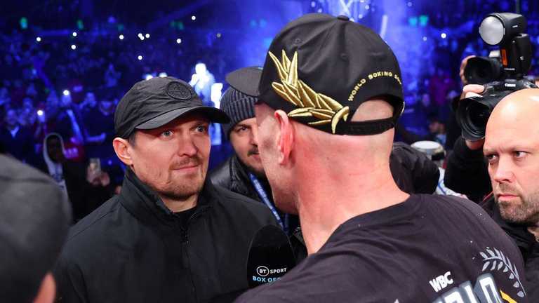 Усик против Фьюри / фото из соцсетей Усик против Фьюри / фото из соцсетей