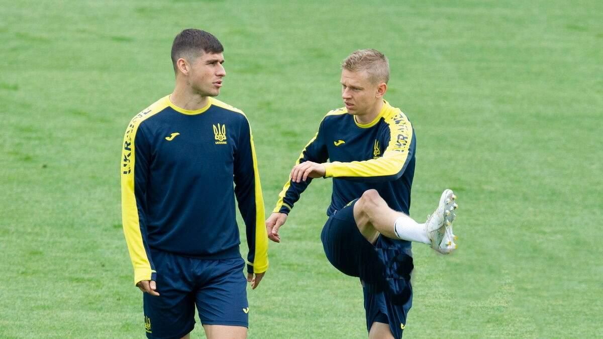 Руслан Маліновський і Олександр Зінченко / Фото УАФ