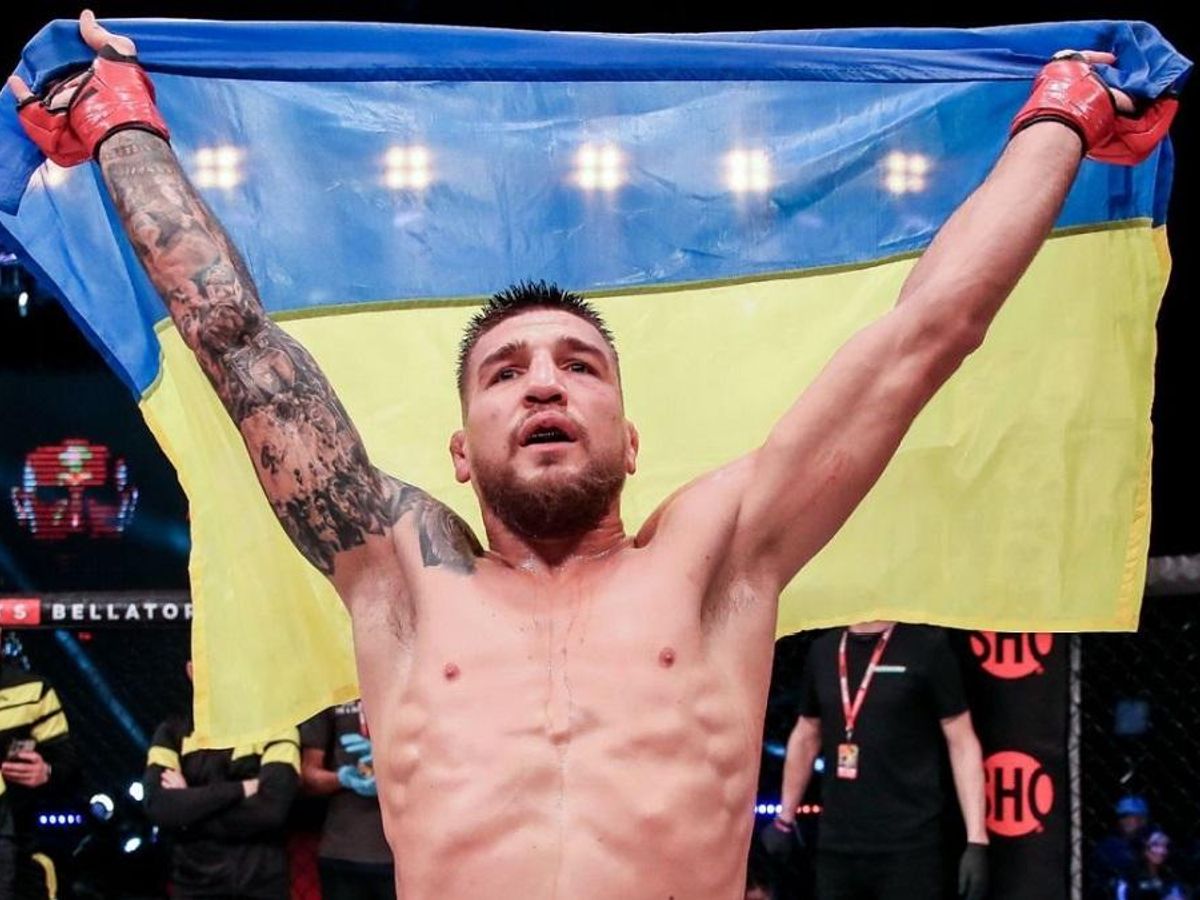 The Ukrainian Amosov defended his Bellator championship title with confidence The Ukrainian Amosov defended his Bellator championship title with confidence