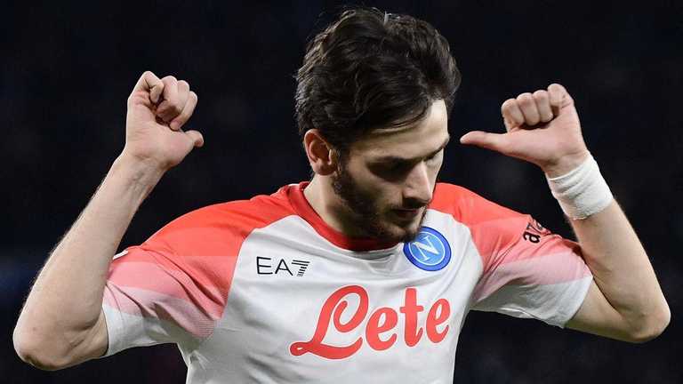 Рахунок відкрив Хвіча Кварацхелія / Фото зі соцмереж Рахунок відкрив Хвіча Кварацхелія / Фото зі соцмереж