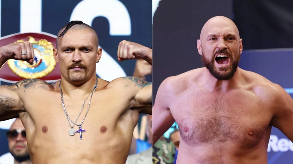 Усик та Ф'юрі / фото з відкритих джерел Усик та Ф'юрі / фото з відкритих джерел