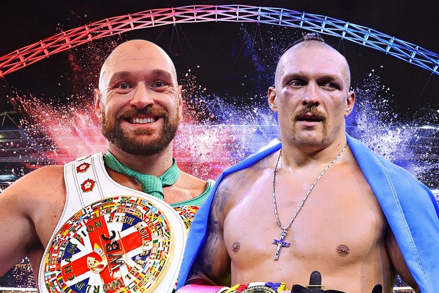 Ф'юрі проти Усика / Колаж The Sun