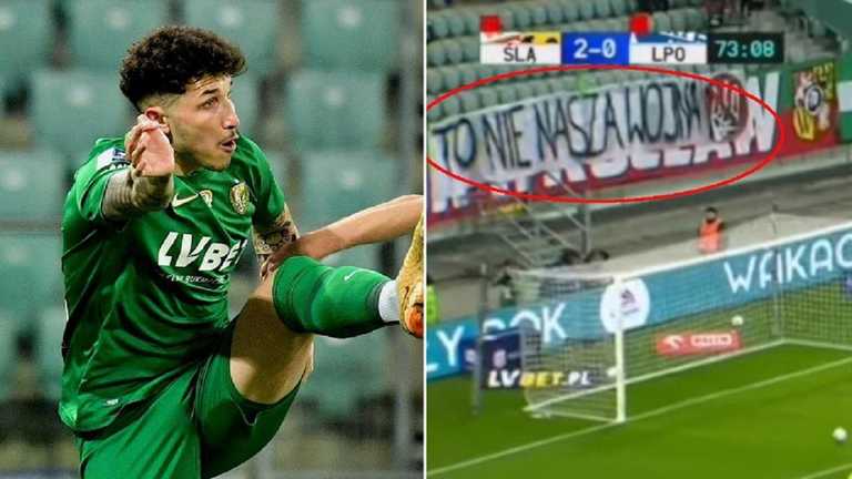 Ультрас Шльонска виступають проти допомоги Україні у війні з росією / Колаж GOL.24.pl Ультрас Шльонска виступають проти допомоги Україні у війні з росією / Колаж GOL.24.pl