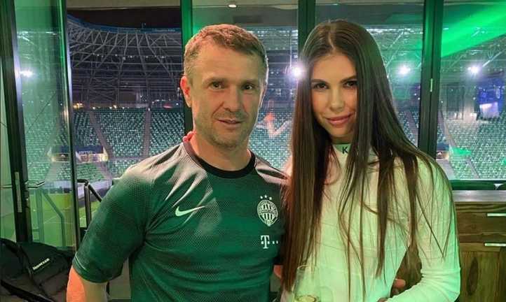 Сергей Ребров с женой / фото из соцсетей