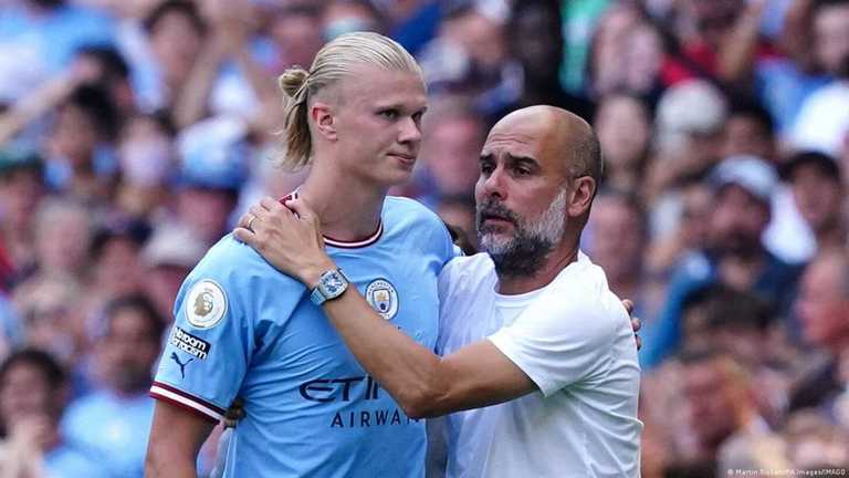 Ерлiнг Холанд та Пеп Гвардiола / Фото IMAGO Ерлiнг Холанд та Пеп Гвардiола / Фото IMAGO