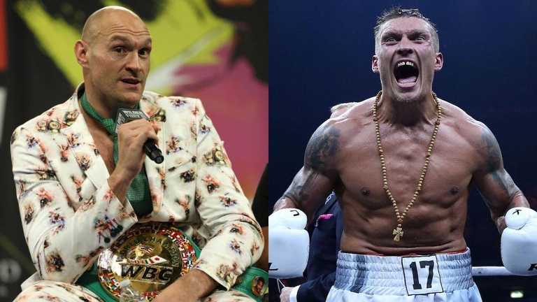 Ф'юрі та Усик / фотоколаж sport.tvp.pl