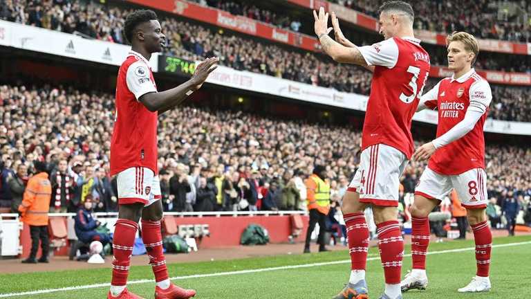 Арсенал разгромил Кристал Пелас / фото AFP Арсенал разгромил Кристал Пелас / фото AFP