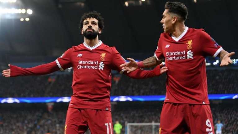 Салах і Фірміно / Фото ФК Ліверпуль Салах і Фірміно / Фото ФК Ліверпуль