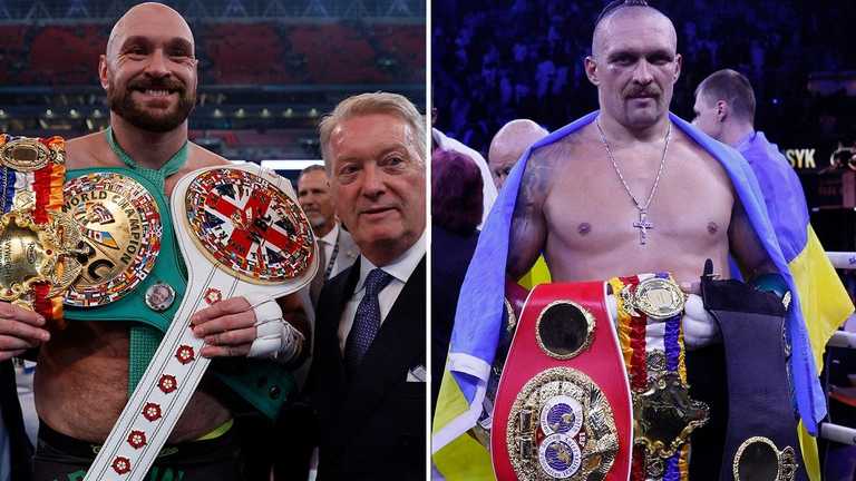 Усик – Ф'юрі / Колаж The Irish Sun Усик – Ф'юрі / Колаж The Irish Sun