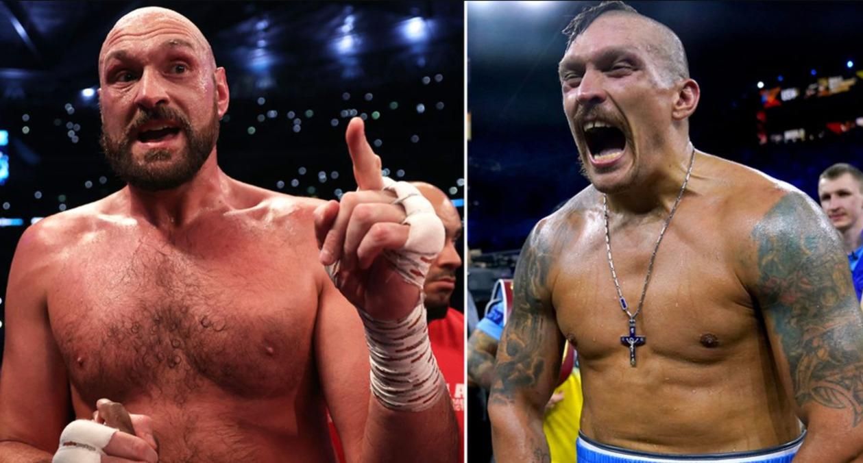 Ф'юрі та Усик / фото з відкритих джерел