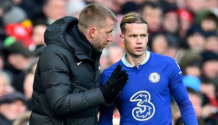 Михаил Мудрик и Грэм Поттер / фото ФК Челси