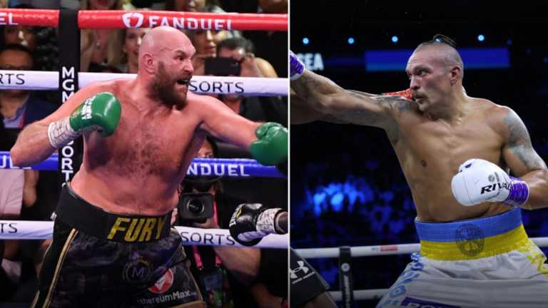 Ф'юрі та Усик / фото з відкритих джерел Ф'юрі та Усик / фото з відкритих джерел