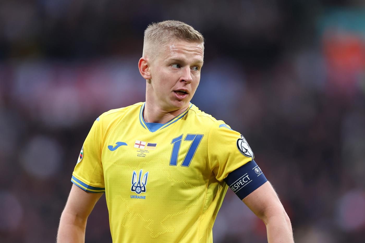 Олександр Зінченко у матчі проти Англії / фото з відкритих джерел Олександр Зінченко у матчі проти Англії / фото з відкритих джерел