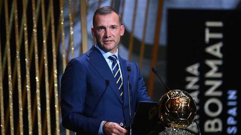 Андрій Шевченко на церемонії вручення "Золотого м'яча" / Фото з відкритих джерел Андрій Шевченко на церемонії вручення "Золотого м'яча" / Фото з відкритих джерел