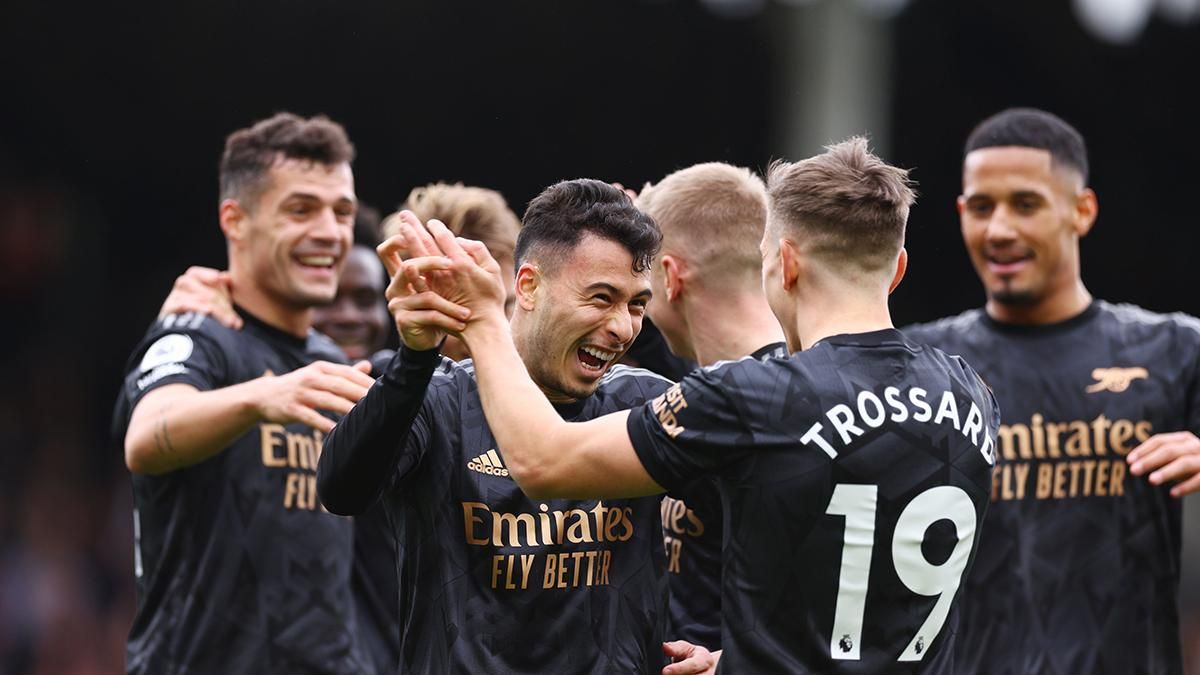 Арсенал святкує гол / Фото зі соцмереж Арсенал святкує гол / Фото зі соцмереж