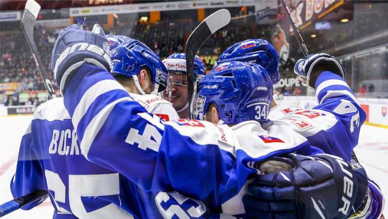 Збірна Словаччини з хокею / фото Словацької федерації хокею Збірна Словаччини з хокею / фото Словацької федерації хокею