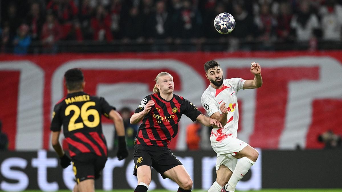 У першому матчі Манчестер Сіті та РБ Лейпциг зіграли внічию / Фото зі соцмереж