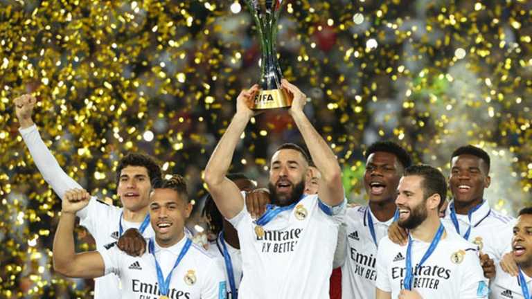 Реал святкує перемогу на клубному Мундіалі-2022 / Фото ФІФА Реал святкує перемогу на клубному Мундіалі-2022 / Фото ФІФА