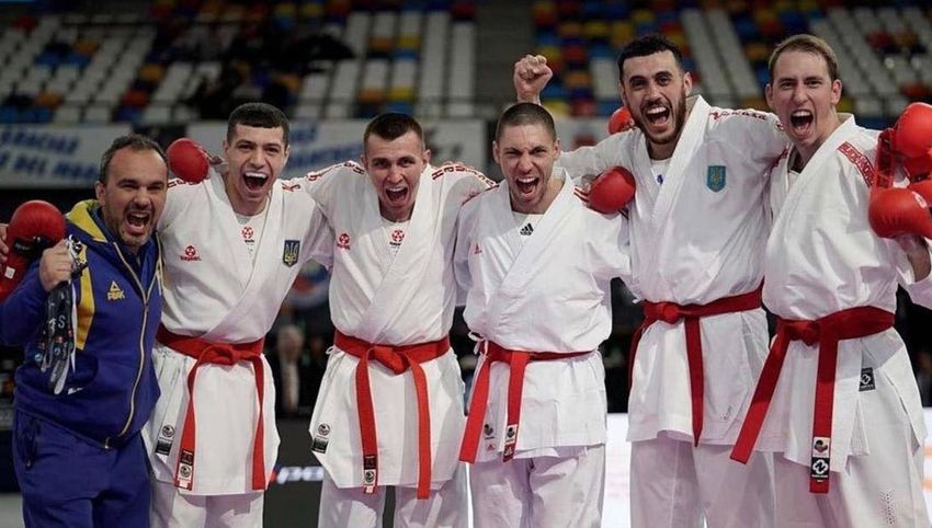 Збірна України з карате вперше в історії тріумфувала у командному куміте на ЧЄ