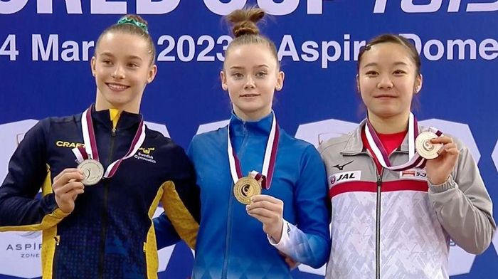 Юная украинка завоевала золото на этапе Кубка мира по спортивной гимнастике в Катаре