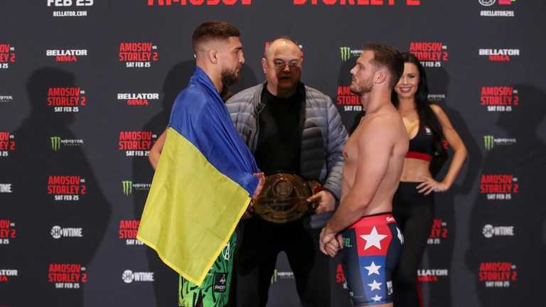 Амосов – Сторлі / фото BellatorMMA Амосов – Сторлі / фото BellatorMMA