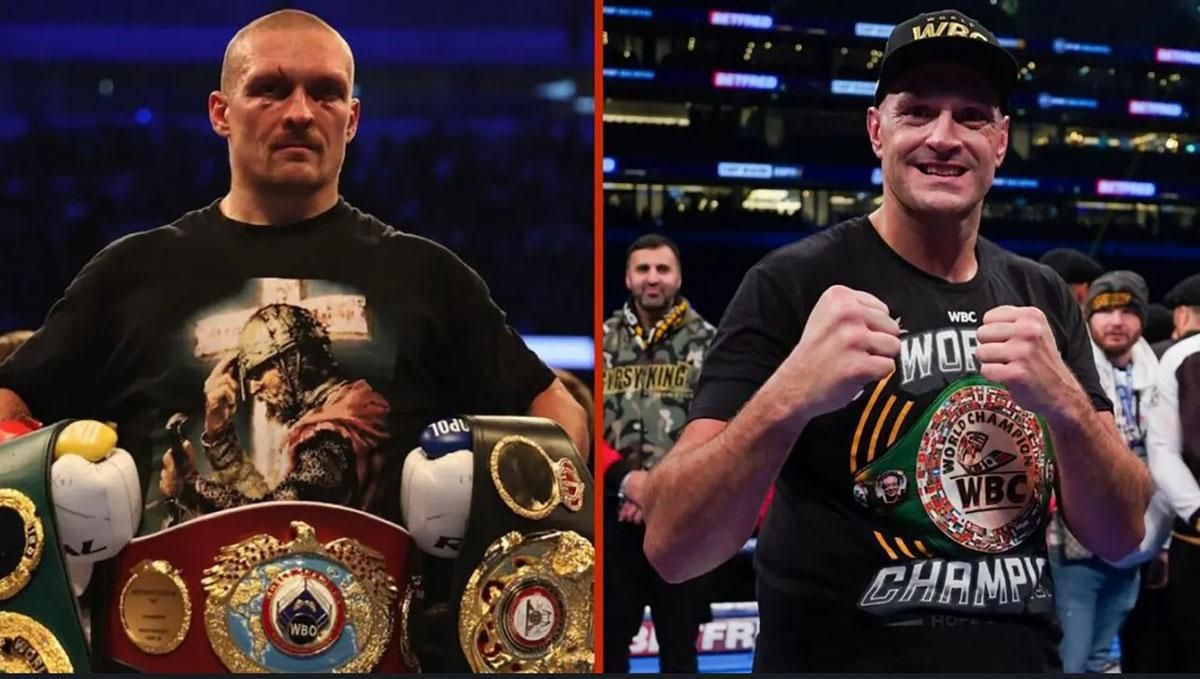 Усик против Фьюри / фото из открытых источников