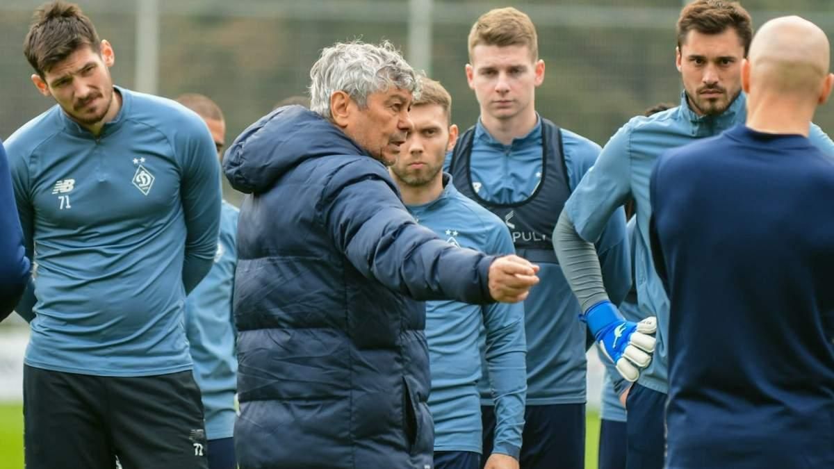 Луческу та гравці "біло-синіх" / фото Динамо Луческу та гравці "біло-синіх" / фото Динамо