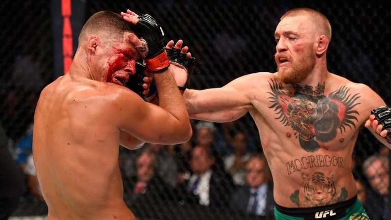 Нейт Діас – Конор Макгрегор / Фото ESPN Нейт Діас – Конор Макгрегор / Фото ESPN