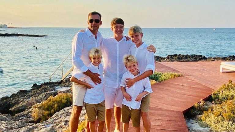 Андрій Шевченко із синами / фото Instagram Андрій Шевченко із синами / фото Instagram