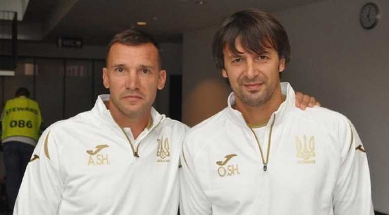 Андрій Шевченко та Олександр Шовковський / Фото УАФ Андрій Шевченко та Олександр Шовковський / Фото УАФ