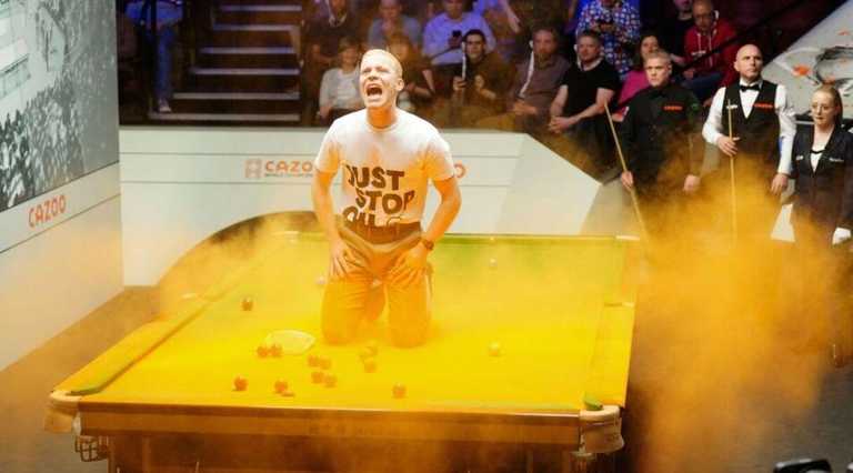 Провокация на ЧМ по снукеру / фото PA Провокация на ЧМ по снукеру / фото PA