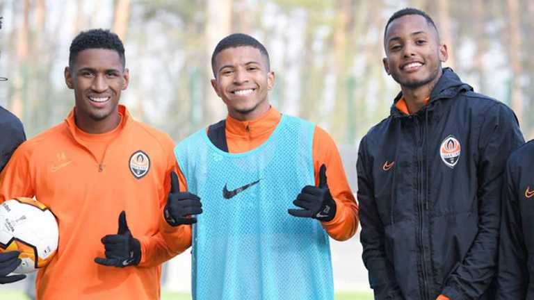 Тете, Сіпріано та Фернандо / фото Шахтар Тете, Сіпріано та Фернандо / фото Шахтар