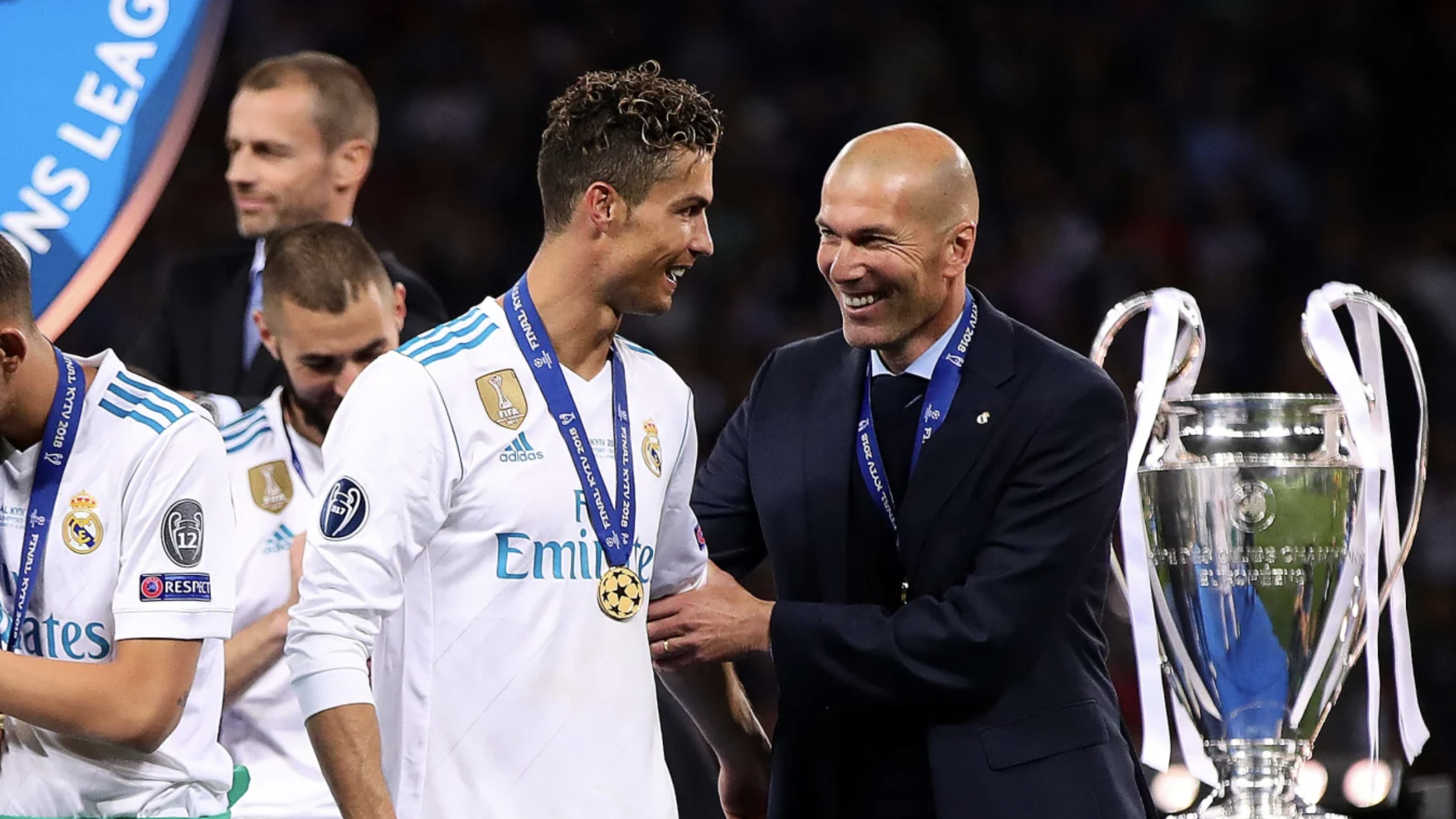 Кріштіану Роналду та Зінедін Зідан / фото Chris Brunskill Ltd Кріштіану Роналду та Зінедін Зідан / фото Chris Brunskill Ltd