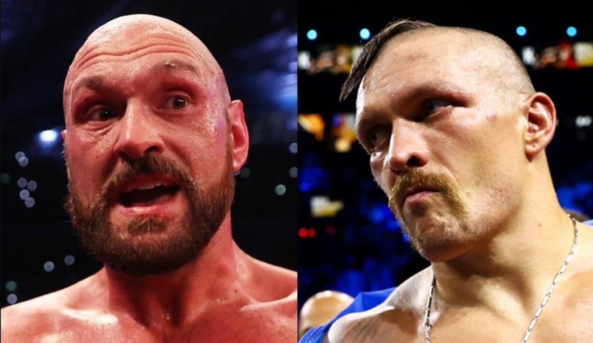 Ф'юрі та Усик / фото з відкритих джерел