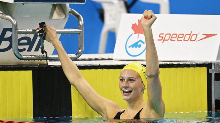 16-летняя канадская пловчиха побила два мировых рекорда за неделю – видео триумфа