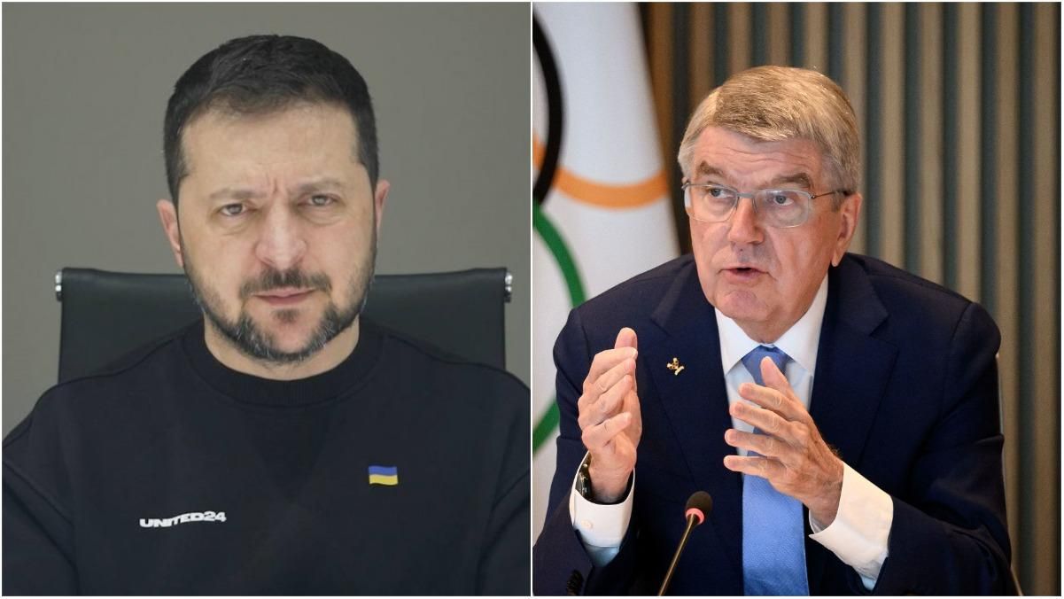 Владимир Зеленский и Томас Бах / Коллаж Спорт 24