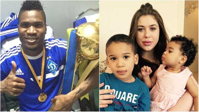 Браун Ідейє та Яна Волощенко з дітьми / Колаж Спорт 24 Браун Ідейє та Яна Волощенко з дітьми / Колаж Спорт 24