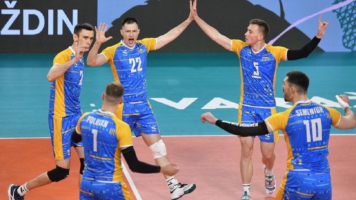 Сборная Украины победоно стартовала в Золотой Евролиге по волейболу и возглавила группу