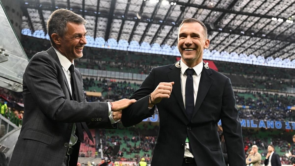 Андрей Шевченко поддержал Милан в матче с Интером в 1/2 финала ЛЧ / Фото ФК Милан