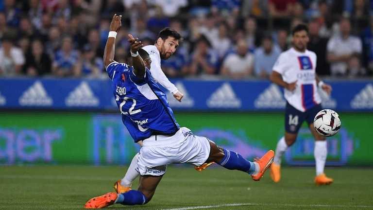 Месси открыл счет в матче со Страсбуром / Фото Twitter Месси открыл счет в матче со Страсбуром / Фото Twitter