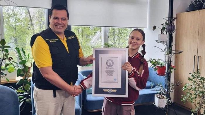 12-річна українка вдруге потрапила у Книгу рекордів Гіннеса завдяки неймовірному гімнастичному елементу