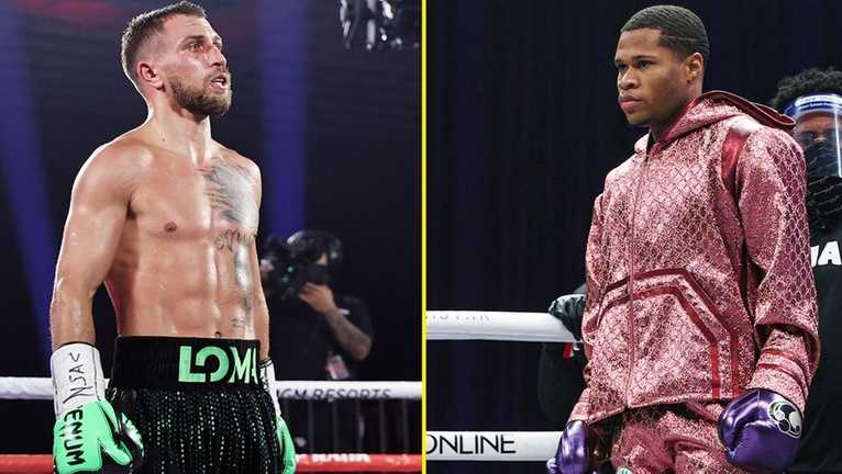 Василь Ломаченко та Девін Хейні / колаж talkSPORT Василь Ломаченко та Девін Хейні / колаж talkSPORT