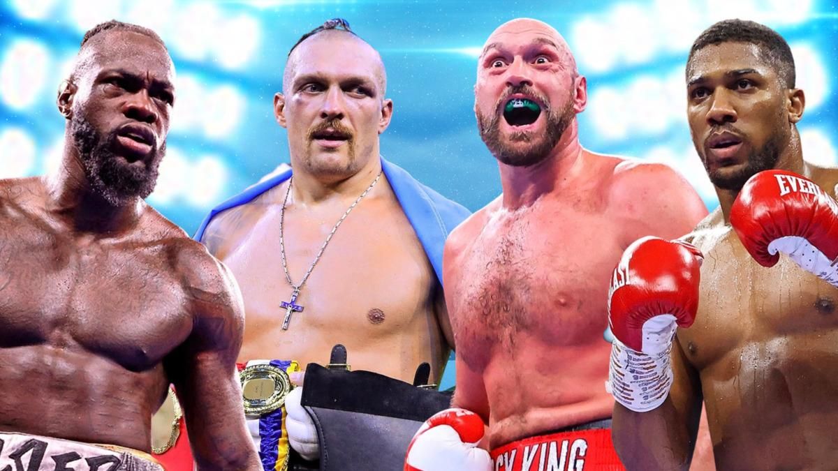 Вайлдер, Усик, Фʼюрі, Джошуа / фото The Sun Вайлдер, Усик, Фʼюрі, Джошуа / фото The Sun