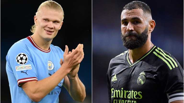 Холанд против Бензема / Коллаж CaughtOffside Холанд против Бензема / Коллаж CaughtOffside